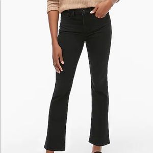 J. Crew Factory High Rise Flare Crop Jean-Black